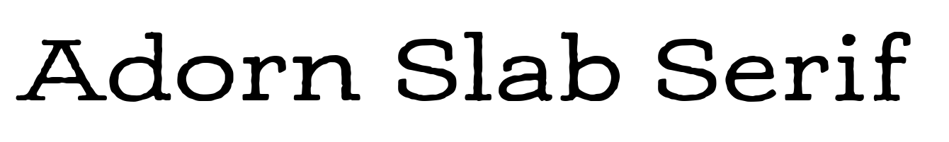 Adorn Slab Serif